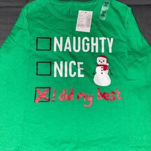 Long sleeve unisex Christmas T-Shirt, size 18-24 months